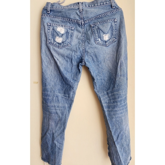 Mumu Blue Seattle Straight Leg Women's Jeans Mid Rise Size 26 - Picture 3 of 5